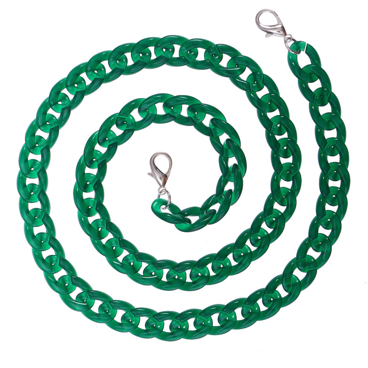 VALICLUD Resin Bag Strap Bag Chain Acrylic Chain Purse Accessories (120CM)