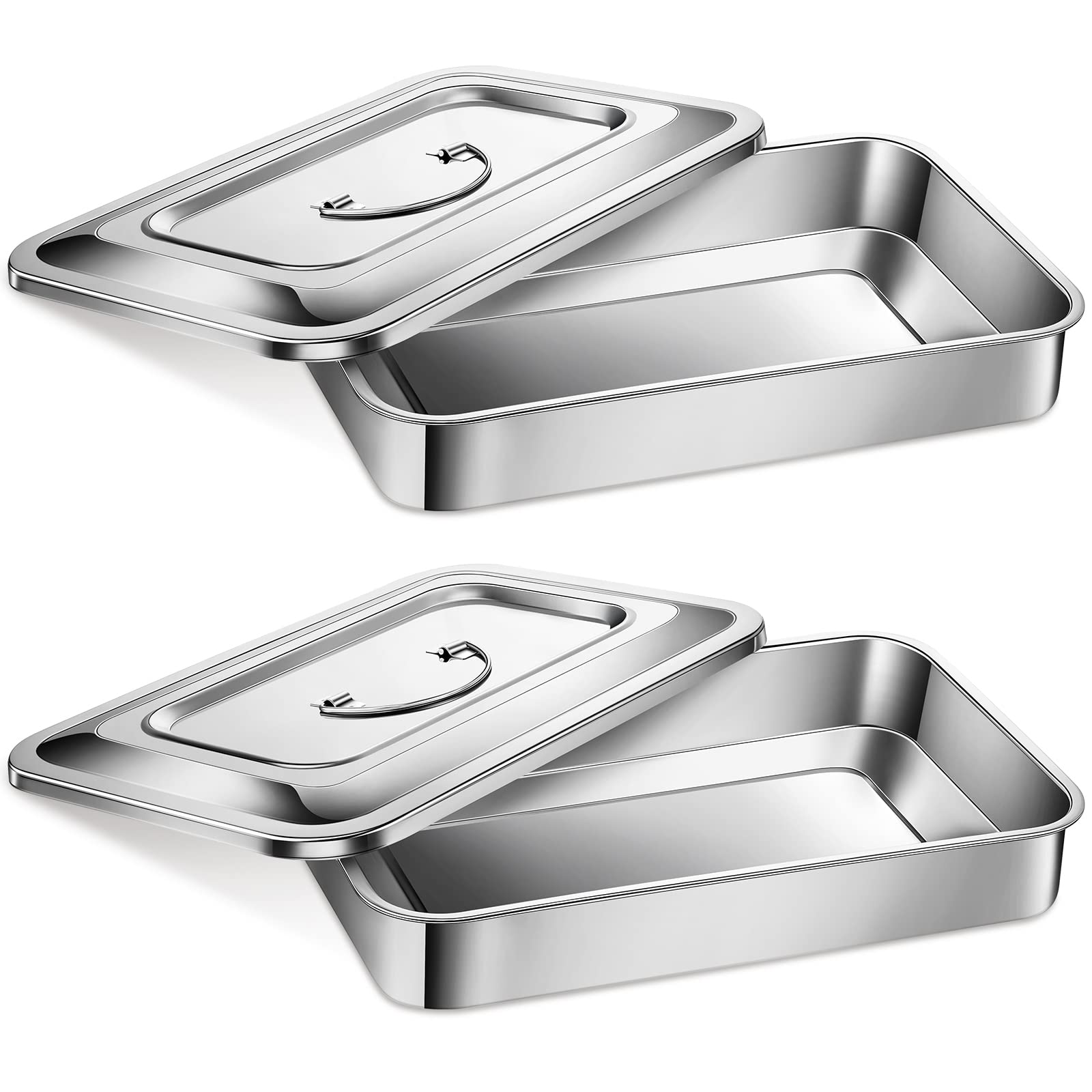 Fabbay 2 Medical Surgical Trays 201 Stainless Steel