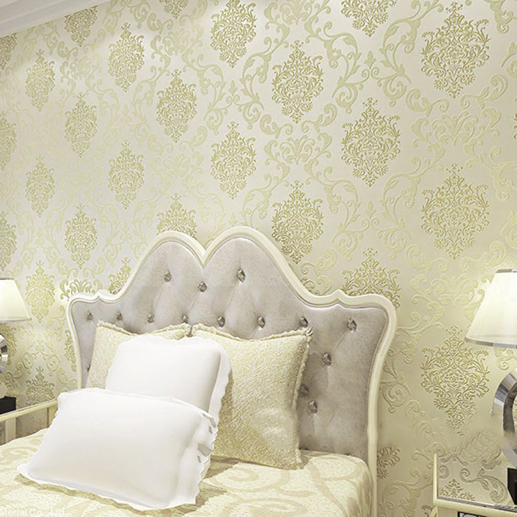 Homgrace Modern Minimalist 10M Home Improvement High-End Luxury 3D Wave Flocking Design Textured Wallpaper Rolls for Living Room Bedroom