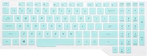Leze - Ultra Thin Soft Keyboard Skin Cover for ASUS FX503VD FX504 FX505 FX705,ROG STRIX GL503 GL504 GL703 GL704GM GL704GV GL704GW Gaming Laptop - Mint