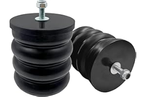 SUSUPACi SSF-106-47 Air Suspension Helper Spring Kit fit for Ford E-150 E-250 E-350 E-450, Mercedes-Benz Sprinter 2500 3500 2Pac,Black