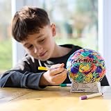 Hy-Pro Doodlekick Colour In Football Size 2 with Pump Stand Pens Set view 7