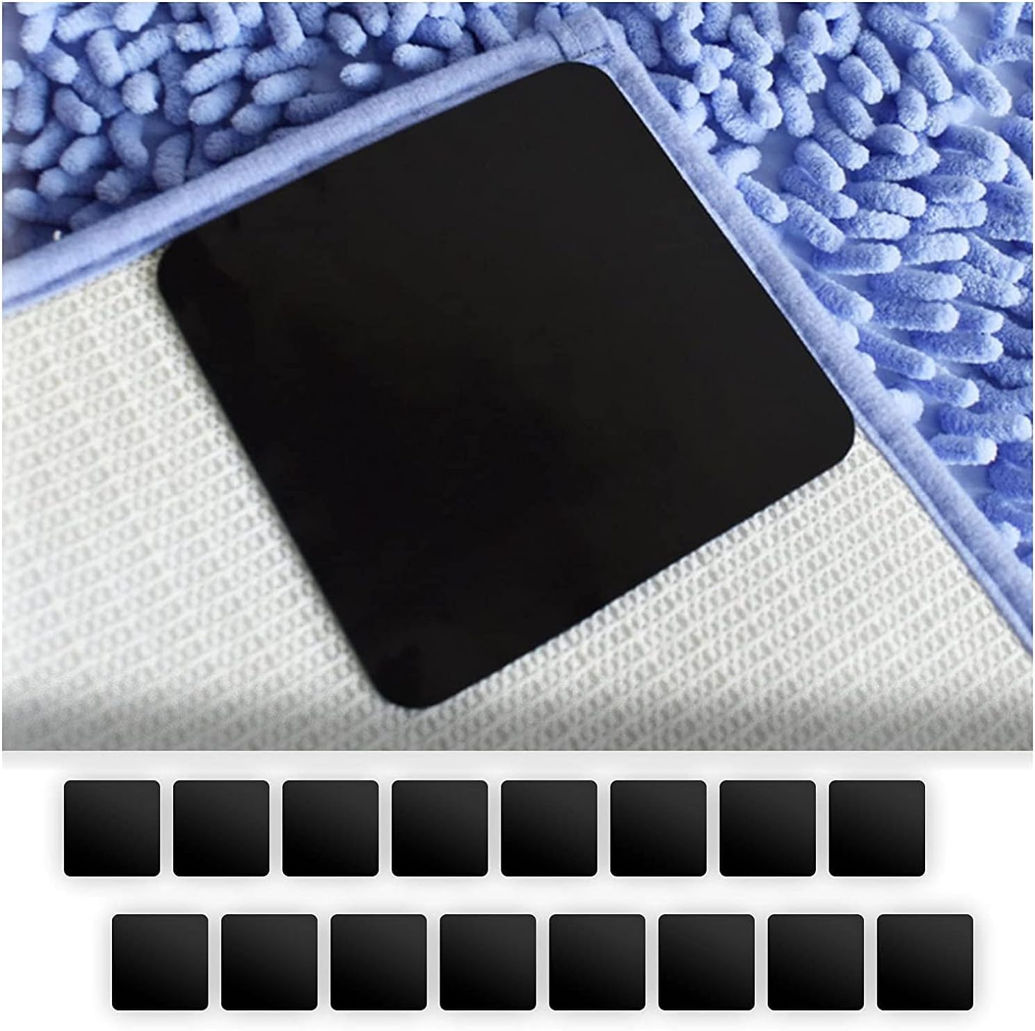 Rugs, Pads & Protectors - Rug Gripper, 16PCS, Non Slip Pad for Area Rugs, Skid Reusable Tape, Corners Grippers Hardwood Floors, Tile and Wall, Keeping Your in Place & Making Corner Flat