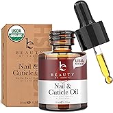 Organic Nail and Cuticle Oil - USA Made Nail Oil for Growth & Strength with Jojoba and Vitamin E, Repair for Damaged Nails & Cuticle Softener made with Natural Ingredients, Nails Care Products