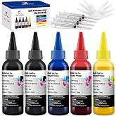Ink Refill Kit Compatible with Canon 275 276 PG275 CL276 PG240 CL241 | 250 251 270 271 280 281 260 261 1200 PG245 CL246 Refillable Ink Cartridge CIS CISS System with 4 Syringes (5 Pack)
