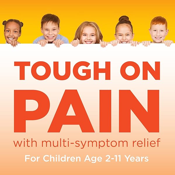 AMAZON BASIC CARE CHILDREN’S IBUPROFEN ORAL SUSPENSION 100 MG PER 5 ML, PAIN RELIEVER AND FEVER REDUCER, GRAPE , FOR MINOR ACHES AND PAINS, SORE THROAT, HEADACHE RELIEF AND MORE, 4 FL OZ (PACK OF 1)