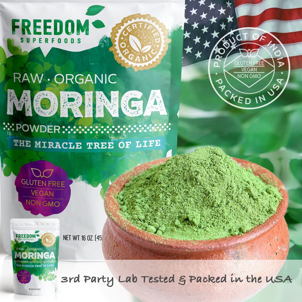 Moringa Powder, Best Pure Raw Organic Oleifera Leaf, The Miracle Tree