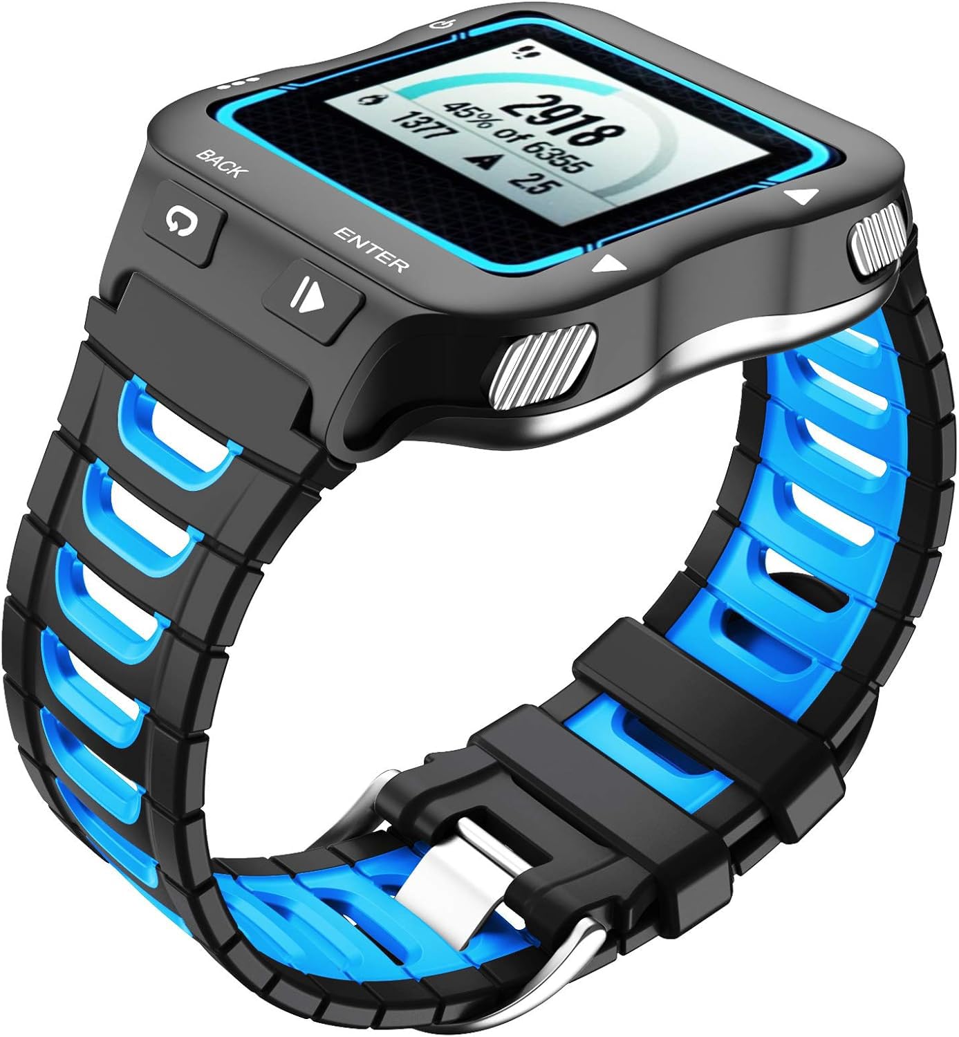 NotoCity Compatible with Garmin Forerunner 920XT Strap Soft Silicone Watch Strap for 920XT Replacement Wristband Sports for Men Women