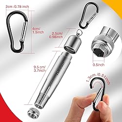 Hiboom Heavy Duty Crayon Holder with Spring D Rings