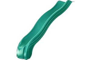 Swing-N-Slide WS 8200 Apex Wave Slide 8 Foot Long Plastic Outdoor Wave Slide for 4' Swing Set Decks, Green