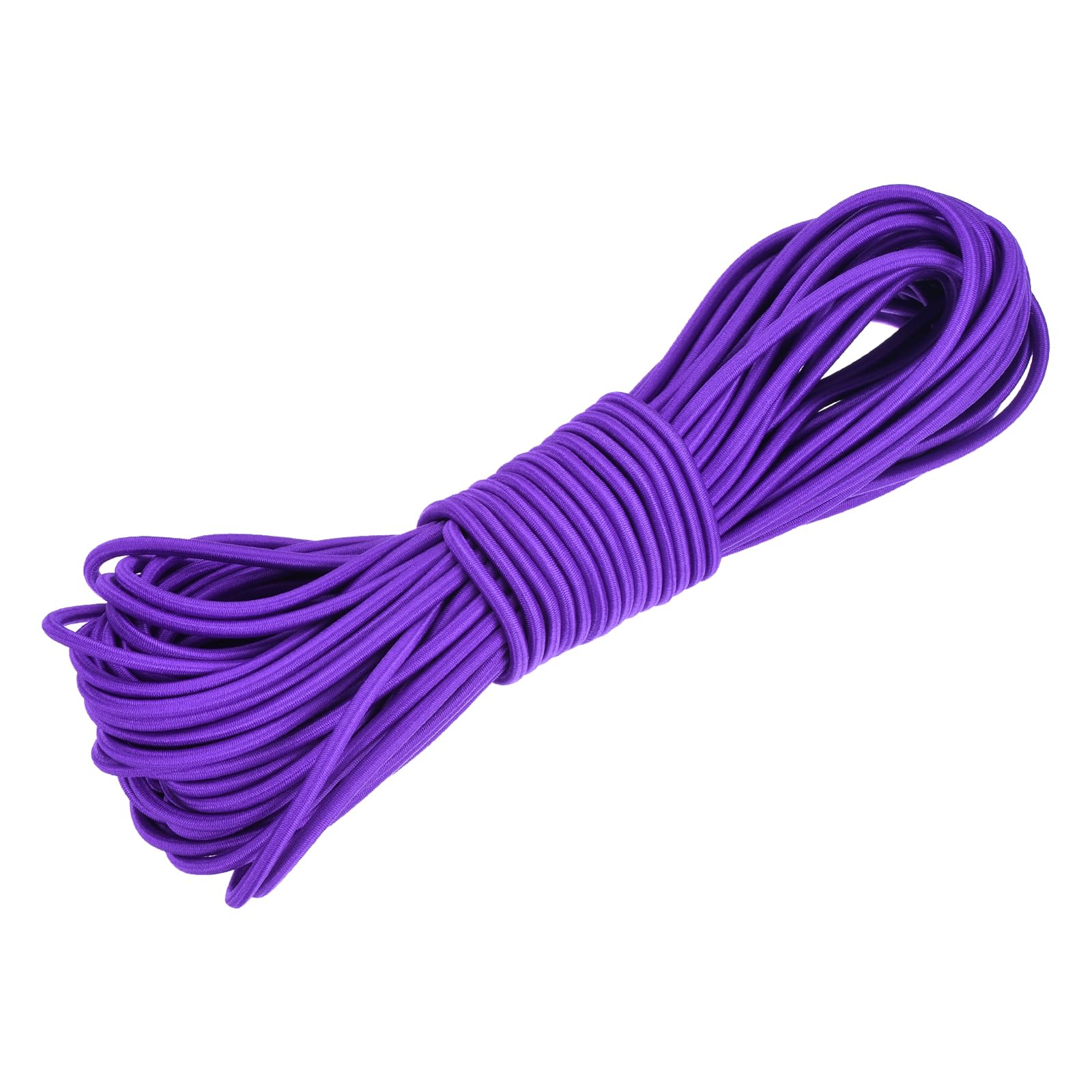 DMiotech 3mm Shock Cord, 17 M Purple Bungee Cord Tent Pole Shock Cord Round Elastic Kayak Rope Stretch String Marine Grade Heavy Polyester for DIY Projects Tie Downs