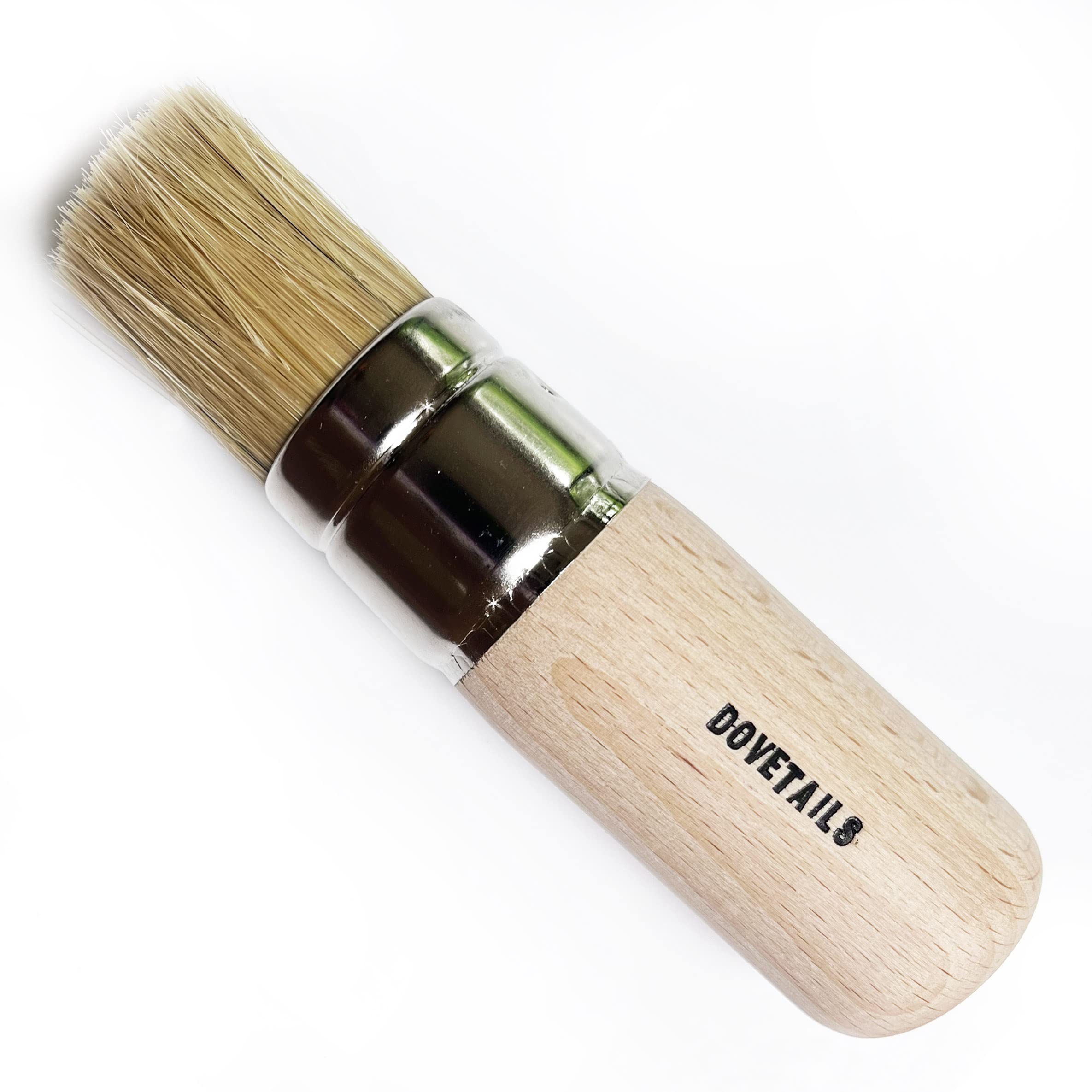 Dovetails Vintage Large Stencil Brush Size 18-30 mm Flat Topped, Pure Bristle