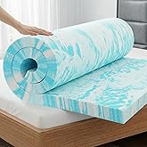 OLIXIS 3 Inch Queen Size Gel Infused Memory Foam Mattress Topper, a Soft Breathable Cooling Bed Pad, a Comfortable Bed Mattre