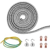 YUCHENGTECH Anti Static Rope Anti-Static Cord O.D.6mm Industrial Static Eliminator 32FT for Laminating Machine Printing Machine Film Machine(Cord)
