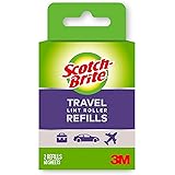 Scotch-Brite Mini Travel Lint Roller Refills, Works Great On Pet Hair, 16 Refills, 30 Sheets Per Refill, 480 Sheets Total