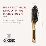 KENT PF05 Bristle & Nylon Smoothing Hairbrush - Narrow Oval for Short to Medium view 2