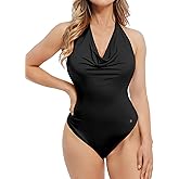 Popilush Halter Body suits for Women - Backless Shapewear Tummy Control Bodysuit with Built in Bra Summer Vacation Outfits