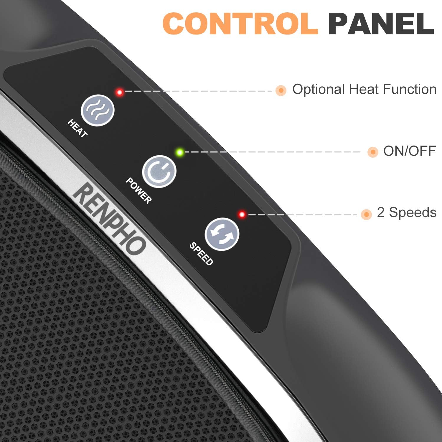 Shiatsu Home Foot Massager with Washable Cover, RENPHO Electric Foot Massage Machine with Soothing Heat and Multi Buttons for Tired Feet: Health & Personal Care