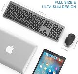 Seenda Wireless Keyboard and Mouse SK38-3 Ultra Slim USB UK Layout Black Gray view 7