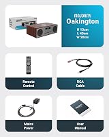 MAJORITY Oakington DAB+ Radio & CD Player Bluetooth Walnut view 7