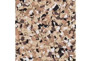 Epoxy FX - 1/4" - (1 Pound - 16 oz) Floor Flakes/Chips for Decorative Floors and Walls - Interior/Exterior (517 Outback)