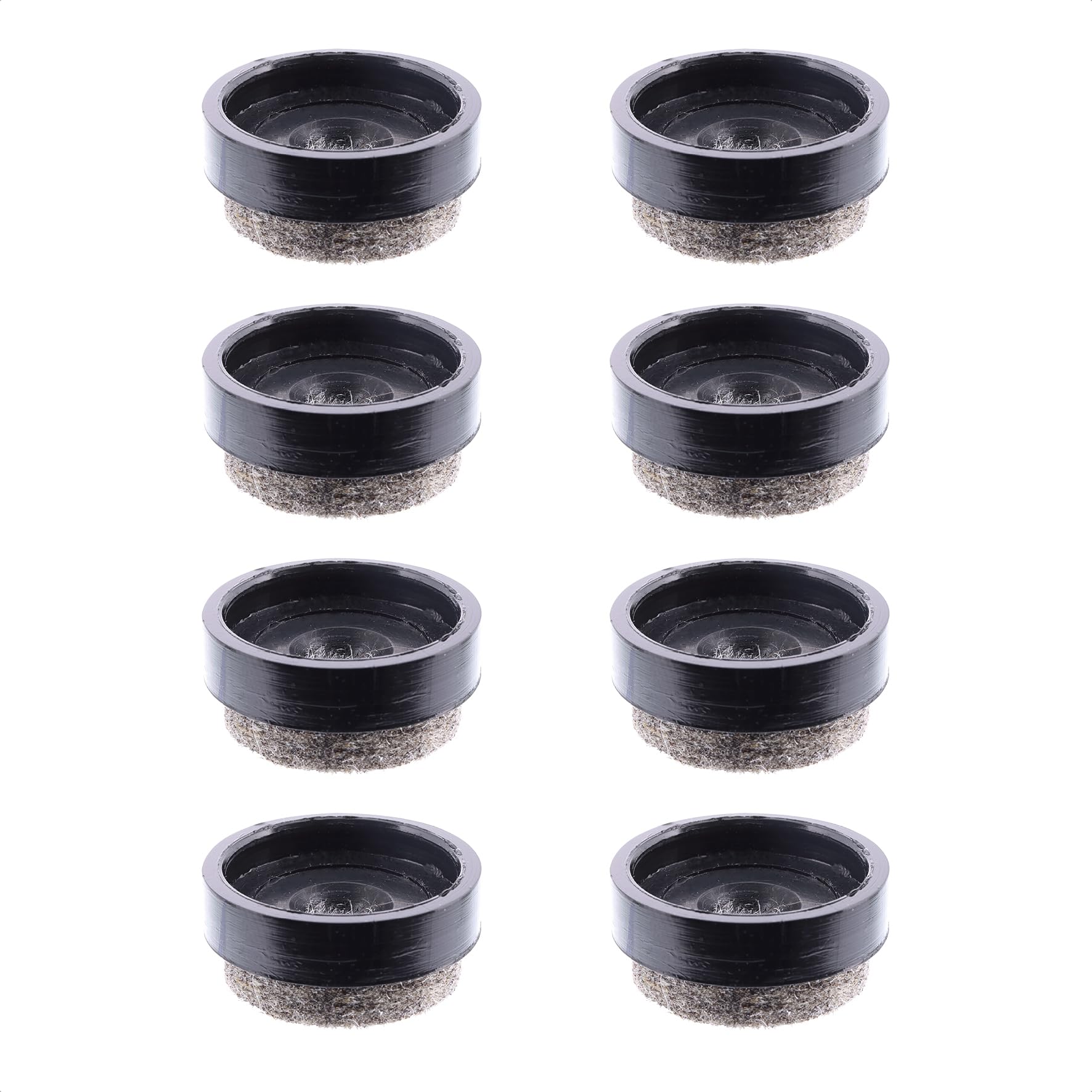 WAGNER QuickClick® Felt glides furniture glides chair glides replacement I 8pcs. set replacement glides exchangeable - wool felt ULTRASOFT - Ø 17 mm - for base Ø 17 mm - Made in Germany - 15833300 — image 1