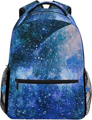 Amazon Co Jp Gorira ゴリラ リュックサック 高校生 可愛い 大容量 キッズ 通学 星空 宇宙柄 リュック レディース おしゃれ 大人 防水 キャンバス 男女兼用 旅行バッグパック シューズ バッグ