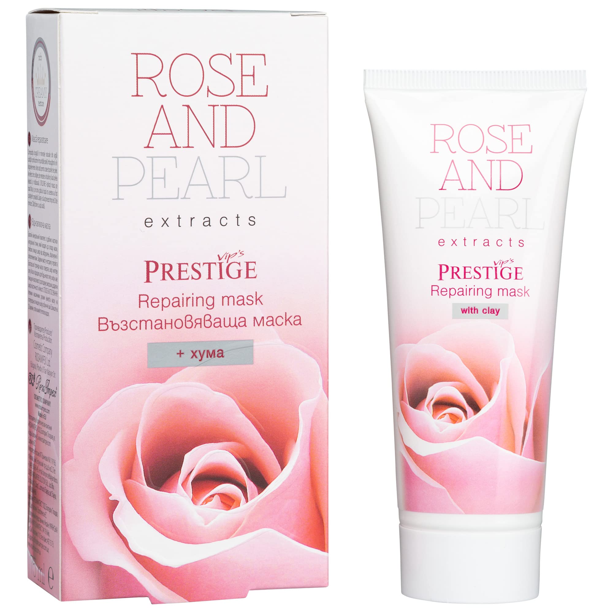 REPAIRING MASK*ROSE&PEARL EXTRACT+NATURAL CLAY - rich creamy texture