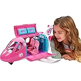 Barbie Dreamplane Airplane Toys Playset | 15+ Accessories Including Puppy, Snack Cart, Reclining Seats and More​​​ (Amazon Exclusive)