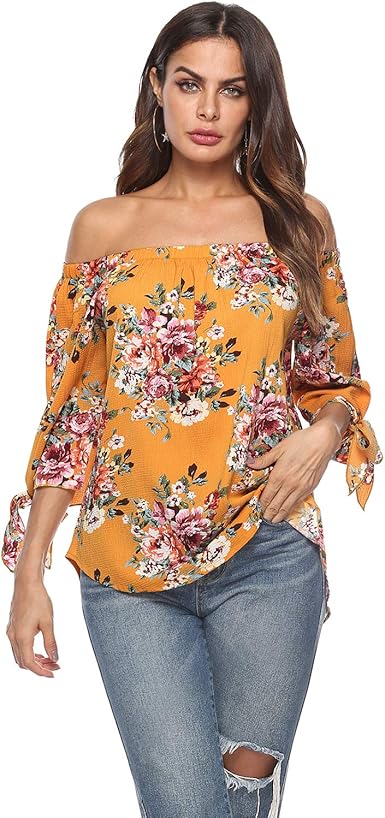 amazon women's yellow tops