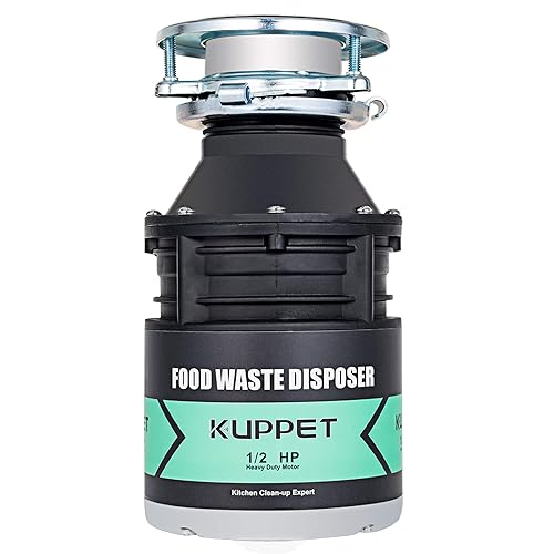 Garbage Disposals KUPPET 1/2 HP Food Waste Disposer with Power Cord
