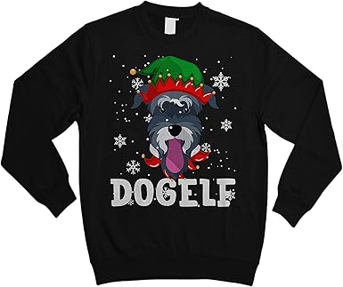 schnauzer ugly christmas sweater