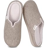 Garonne Women's V-neck Soft Comfy Slip-on Memory Foam Slippers | Comfortable Durable memory foam, fleece lining; durable non-slip sole; machine washable; Fit for high instep