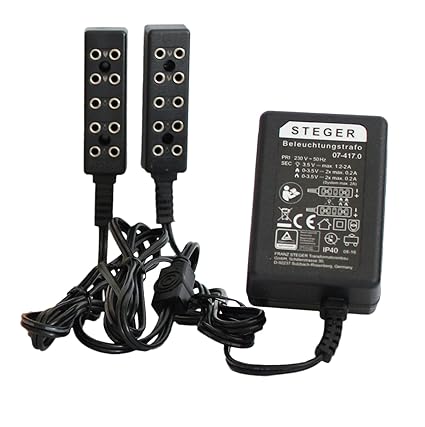 Kahlert Licht 60976 - Ruhe-/Flackerlichttrafo für Puppenstuben und Weihnachtskrippen