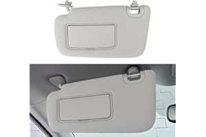 INTGET Driver Side Sun Visor for Nissan Sentra 2013 2014 2015 2016 2017 2018 2019 Accessories Cloth Car Sun Protection Visors Replacement with Mirror (for Unlighted Version)