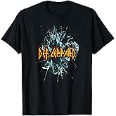 Def Leppard Classic Black Album T-Shirt - 100% Cotton, Adult Short Sleeve Tee