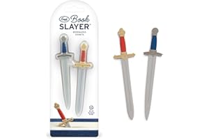 Genuine Fred Book Slayer Sword Bookmarks, Set of 2 Page Markers, Soft and Flexible Silicone, 4.1" Tall, for Epic Fantasy Read
