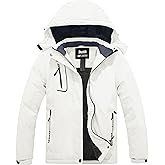 Skieer Women's Ski Jacket Waterproof Windproof Snowboard Jacket Warm Hooded Winter Coat