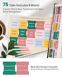 Morjor Bible Tabs for Women and Men, Boho Theme, 75