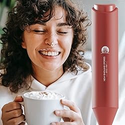 Powerful Milk Frother Handheld Foam Maker, Mini