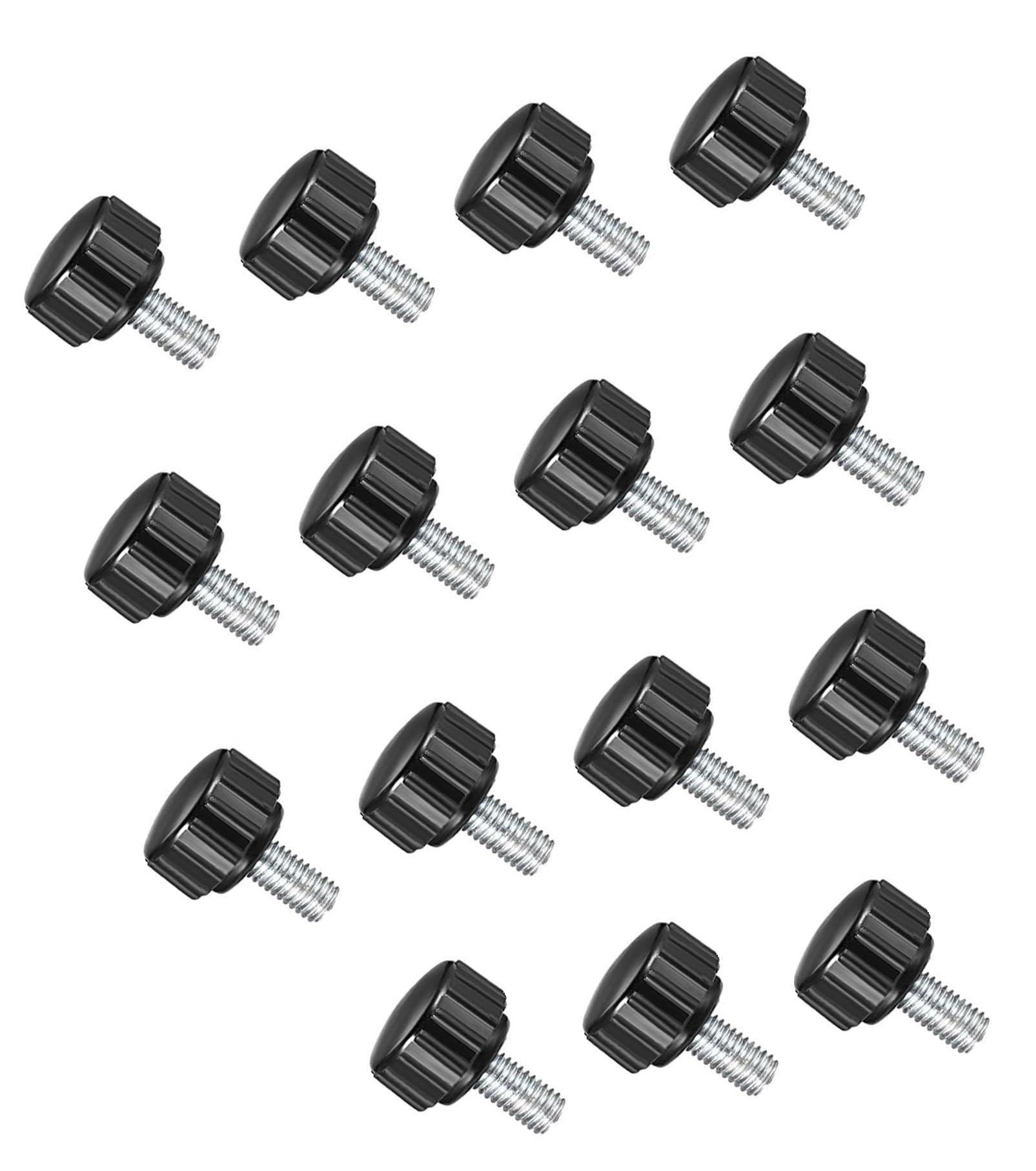 MACHSWON Knurled Clamping Knobs Grip Thumb Screw on Type for Saw, Drill Press, Lathe and Routing jigs Male Thread Knurled Clamping Knobs M4 x 10mm 15pcs — image 1