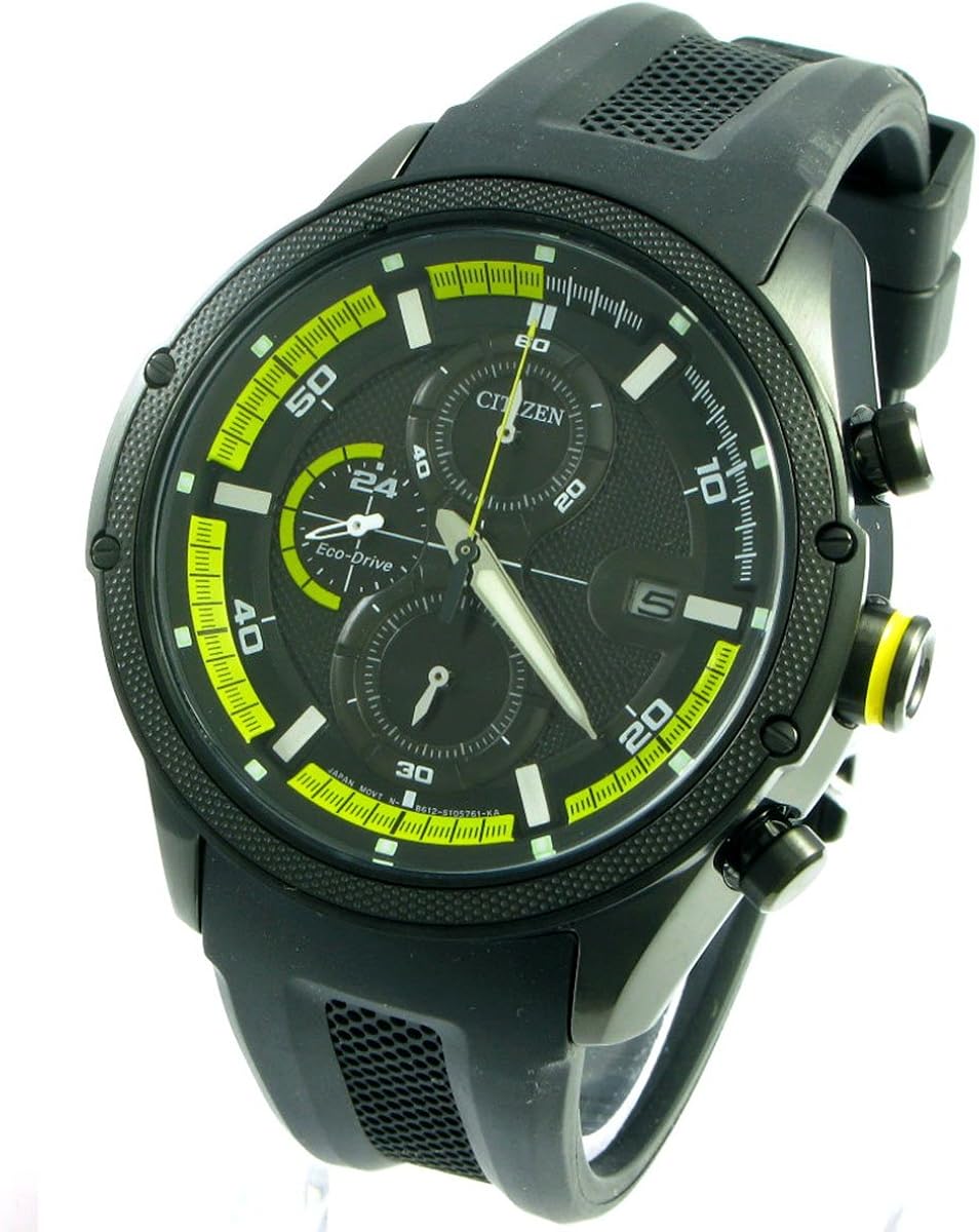 Citizen CA0125-07E - Reloj para Hombres, Correa de Goma Color Negro