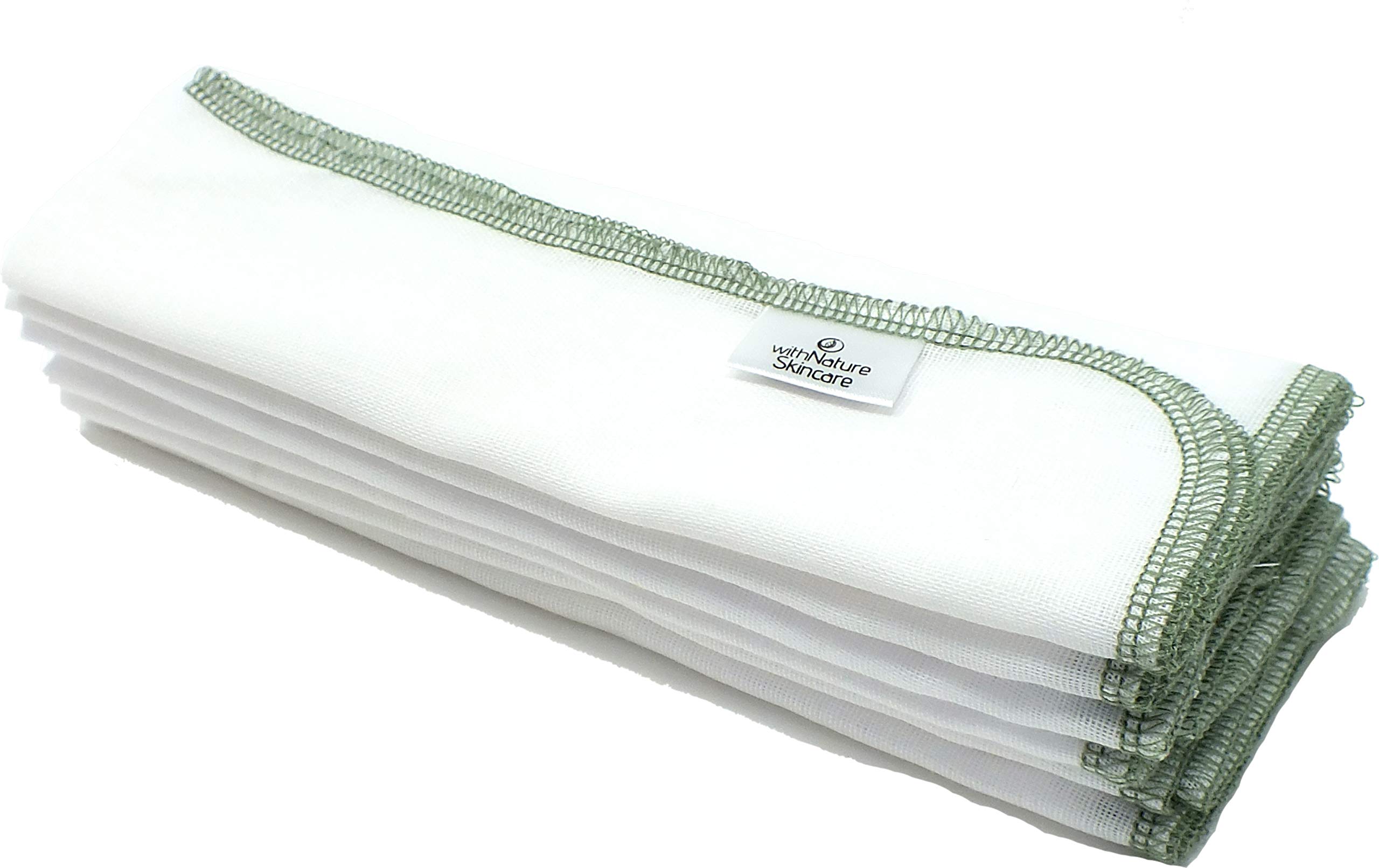 (Pack of 6) Pure & Gentle Muslin Face Cloths by WithNature Skincare