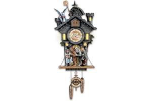 The Bradford Exchange The Wizard of Oz Anniversary Limited Edition Cuckoo Clock, 2 Ft Tall, Musical with Light-Up Features
