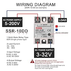 Alinan 2pcs SSR-10DD Solid State Relay DC to DC