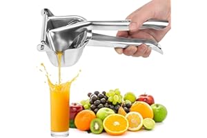 18-8 Stainless Steel Manual Juicer, 304 Food-Grade Lemon Squeezer, Deformation & Fruit Acid Resistant, Suitable for Lemons, A
