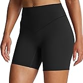 Aoxjox Metamorph Breeze Workout Biker Shorts for Women Tummy Control High Waisted Exercise Athletic Gym Yoga Short 6"