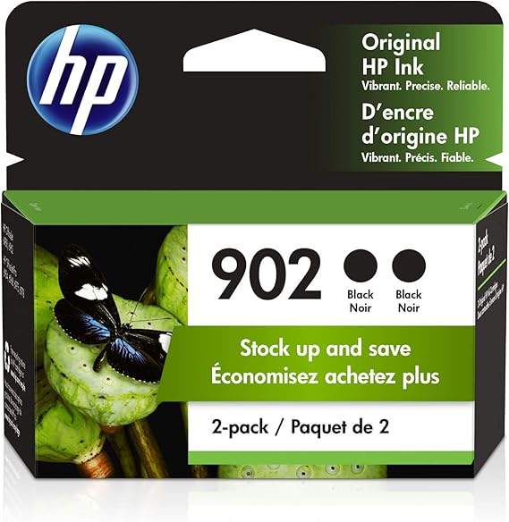 Amazon Com Hp 902 2 Ink Cartridges Black Works With Hp Officejet 6900 Series Hp Officejet Pro 6900 Series 3yn96an Office Products
