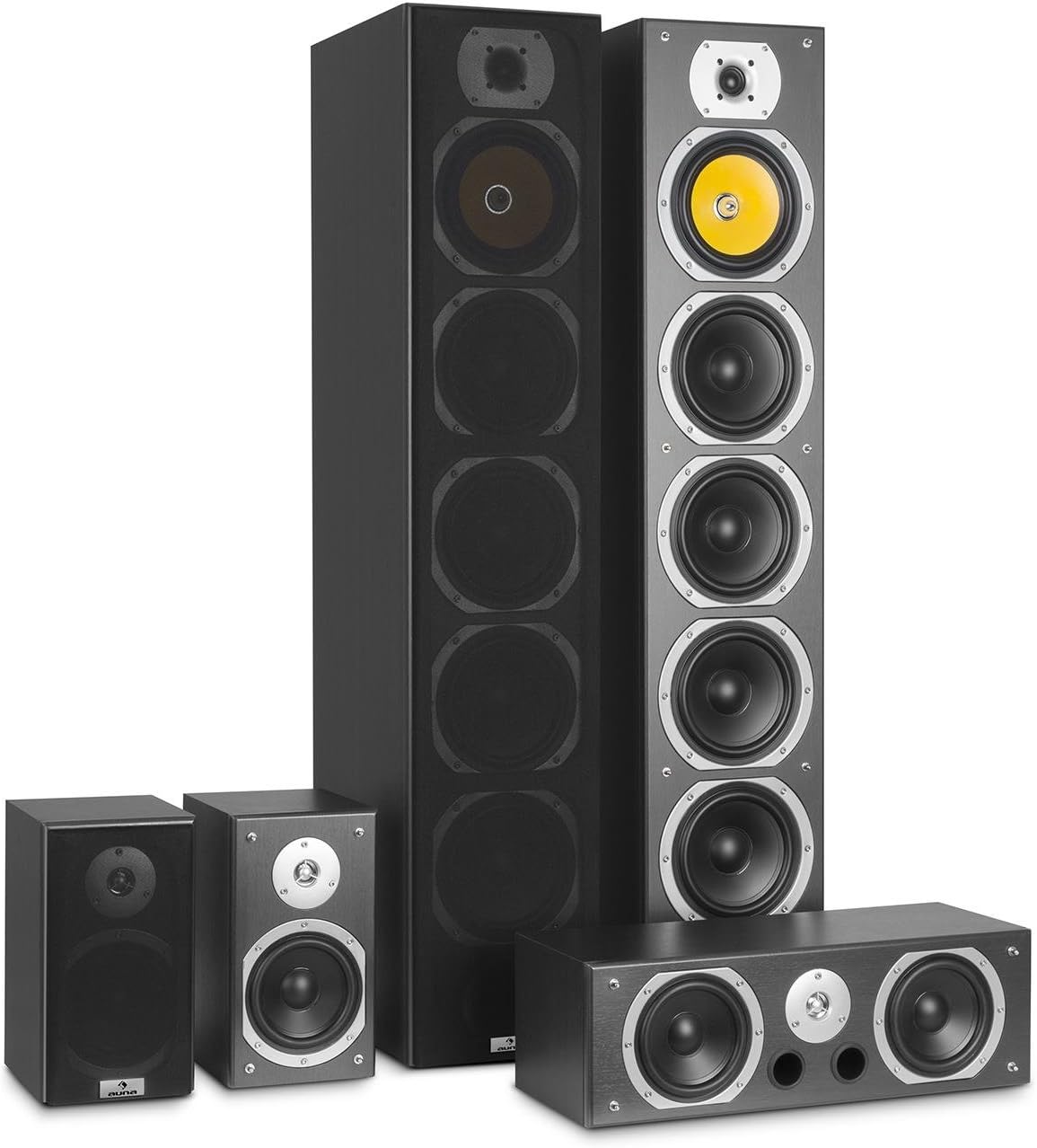 auna surround speaker box set