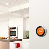 Google Nest Learning Thermostat 3rd Gen Stainless Steel Smart Thermostat view 7
